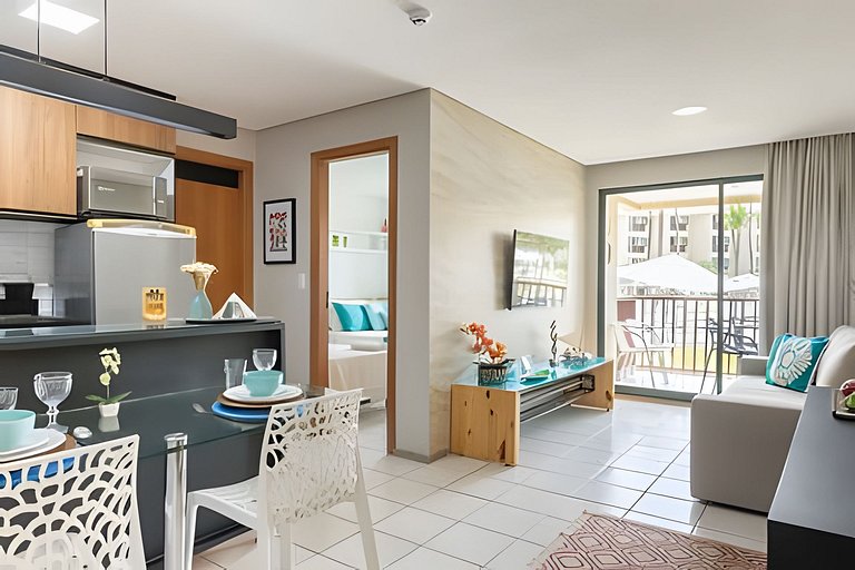 Flat no Marulhos Suites Resort - unidade C104 Térreo