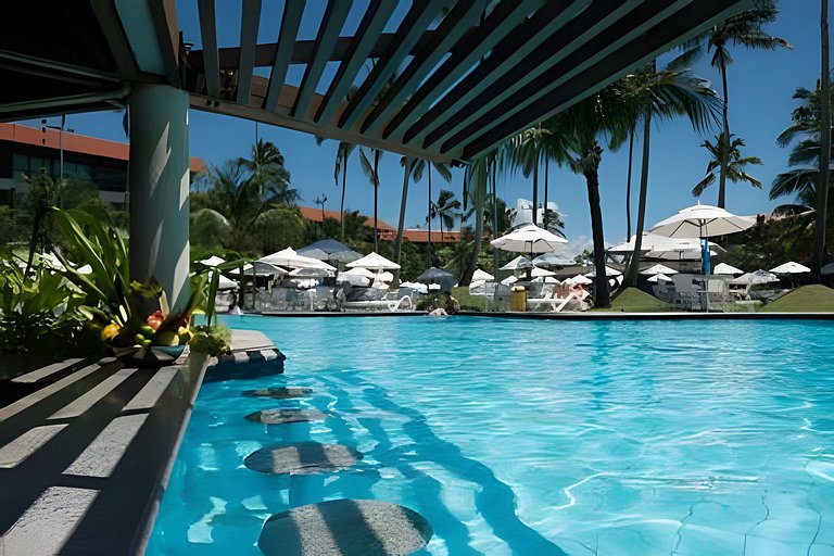 Flat no Marulhos Suites Resort - unidade C104 Térreo