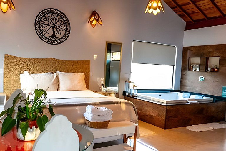 Chalé 1 c/ Hidro da Jacuzzi e Lareira