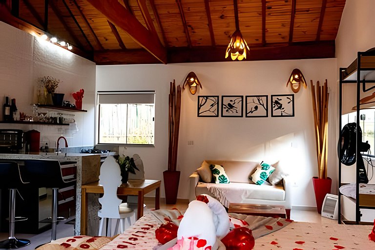 Chalé 2 c/ Hidro da Jacuzzi e Lareira