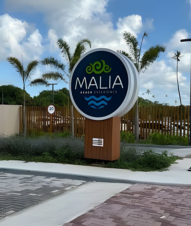 Malia Beach no melhor trecho da praia de Muro Alto
