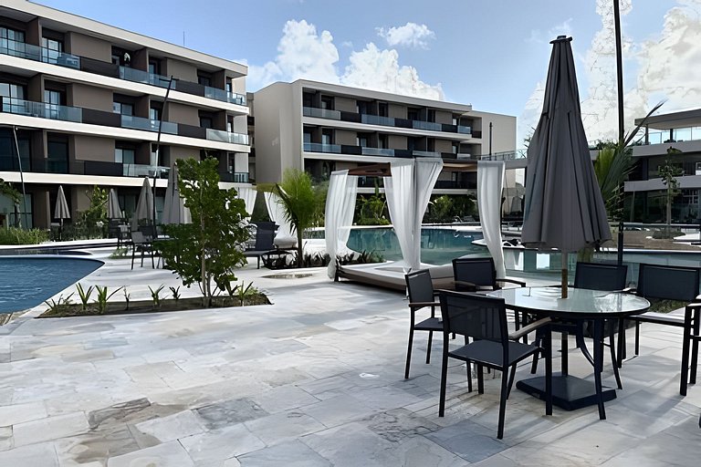 Malia Beach no melhor trecho da praia de Muro Alto